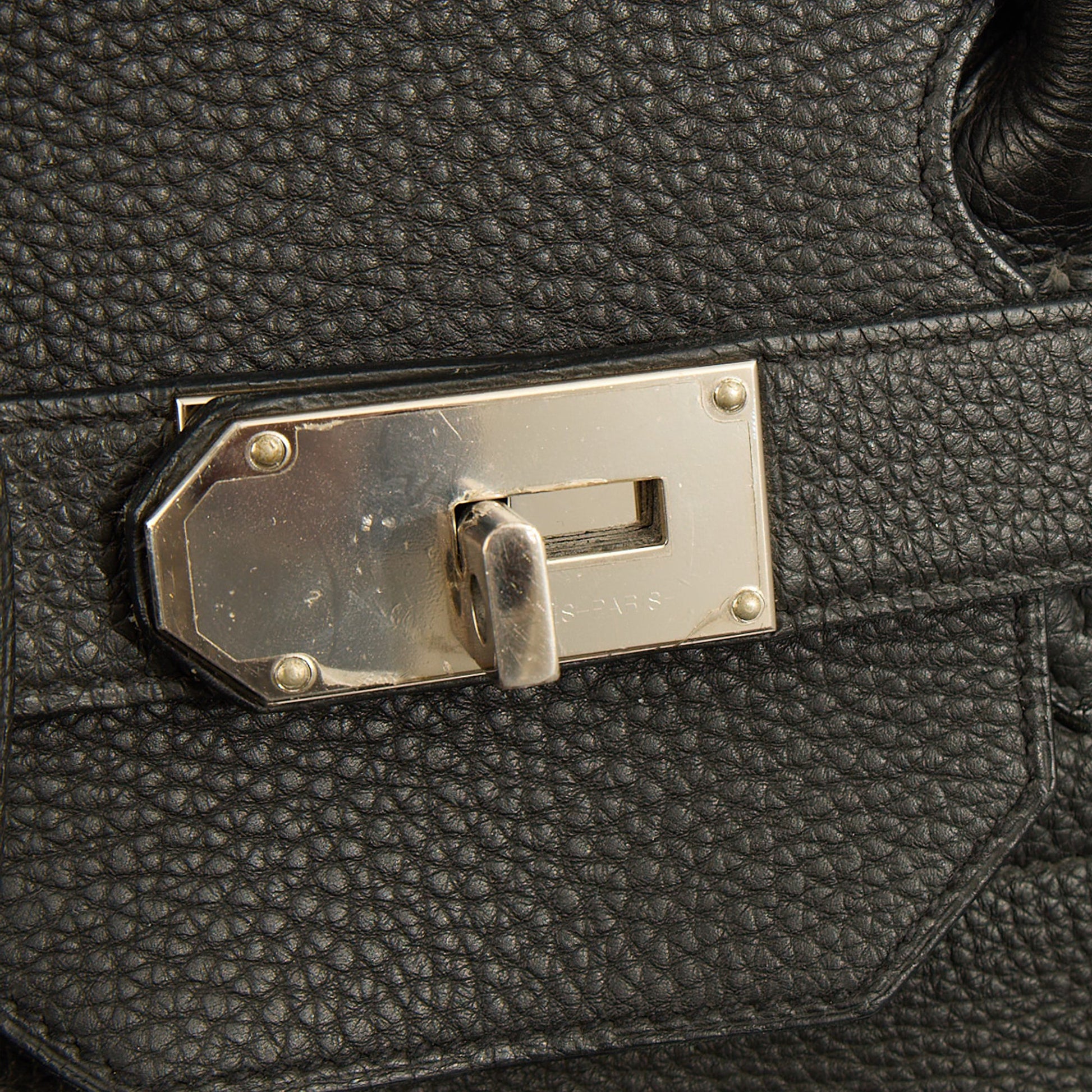 Hermes HAC 60 in Black, Togo Leather — Alternate View 22
