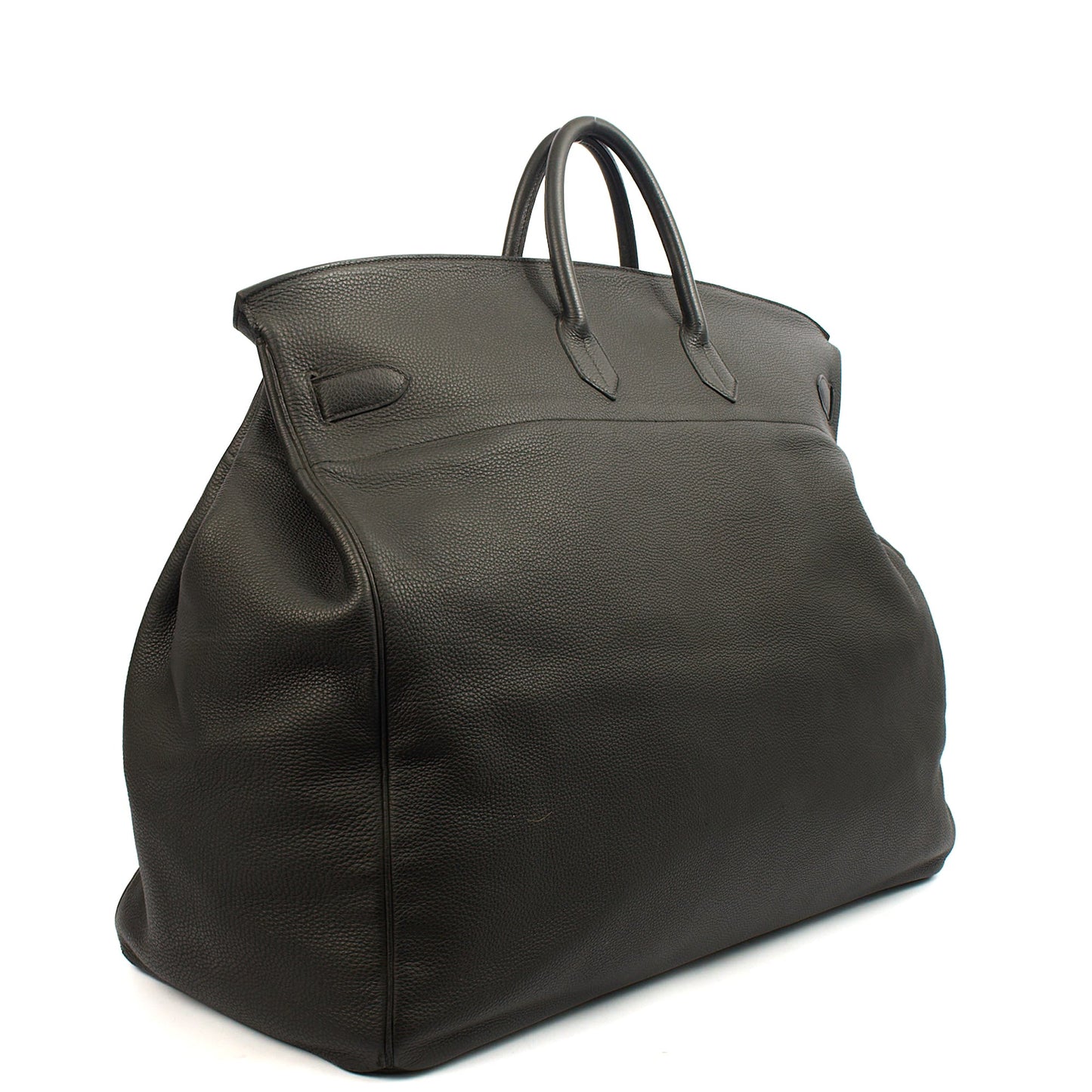 Hermes HAC 60 in Black, Togo Leather — Back View