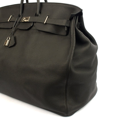 Hermes HAC 60 in Black, Togo Leather — Lifestyle View
