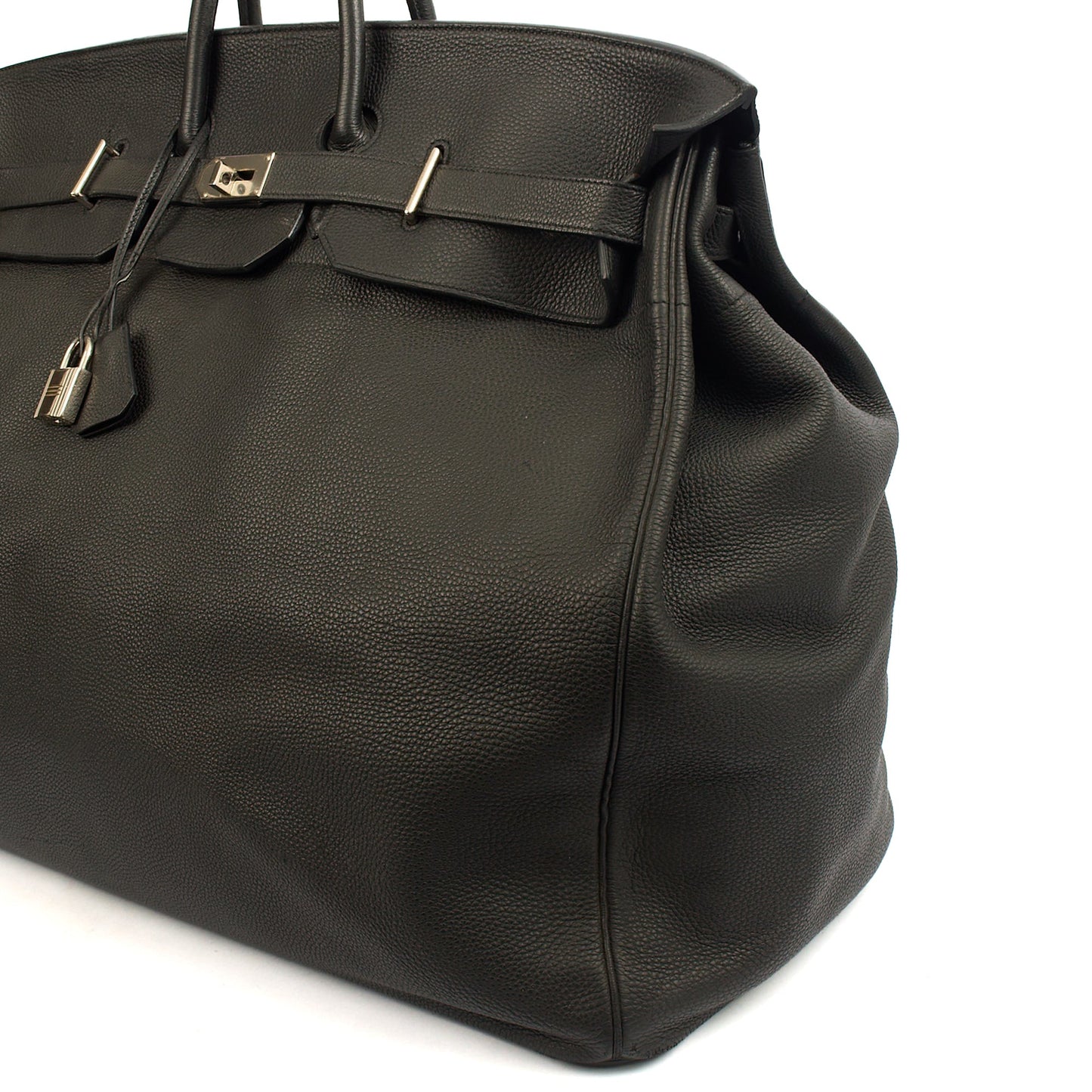 Hermes HAC 60 in Black, Togo Leather — Alternate View 18