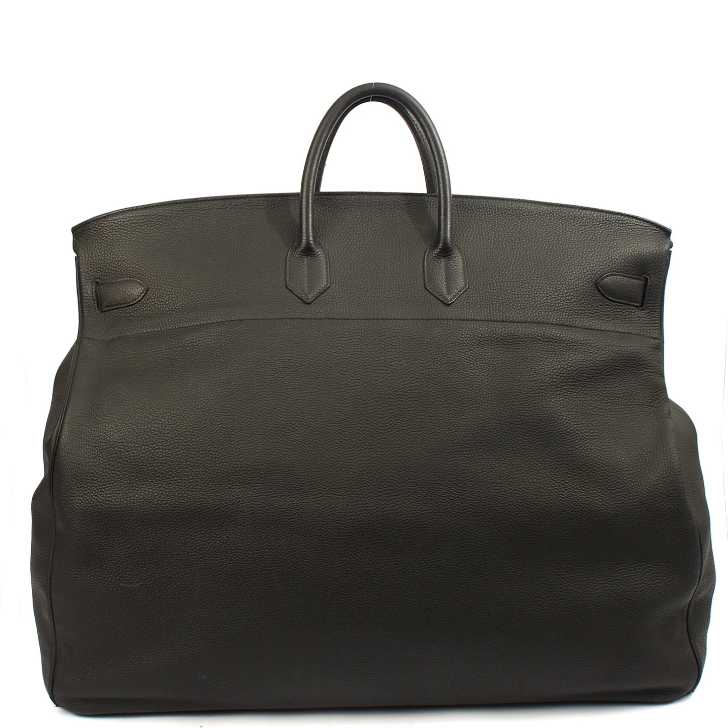 Hermes HAC 60 in Black, Togo Leather — Top View