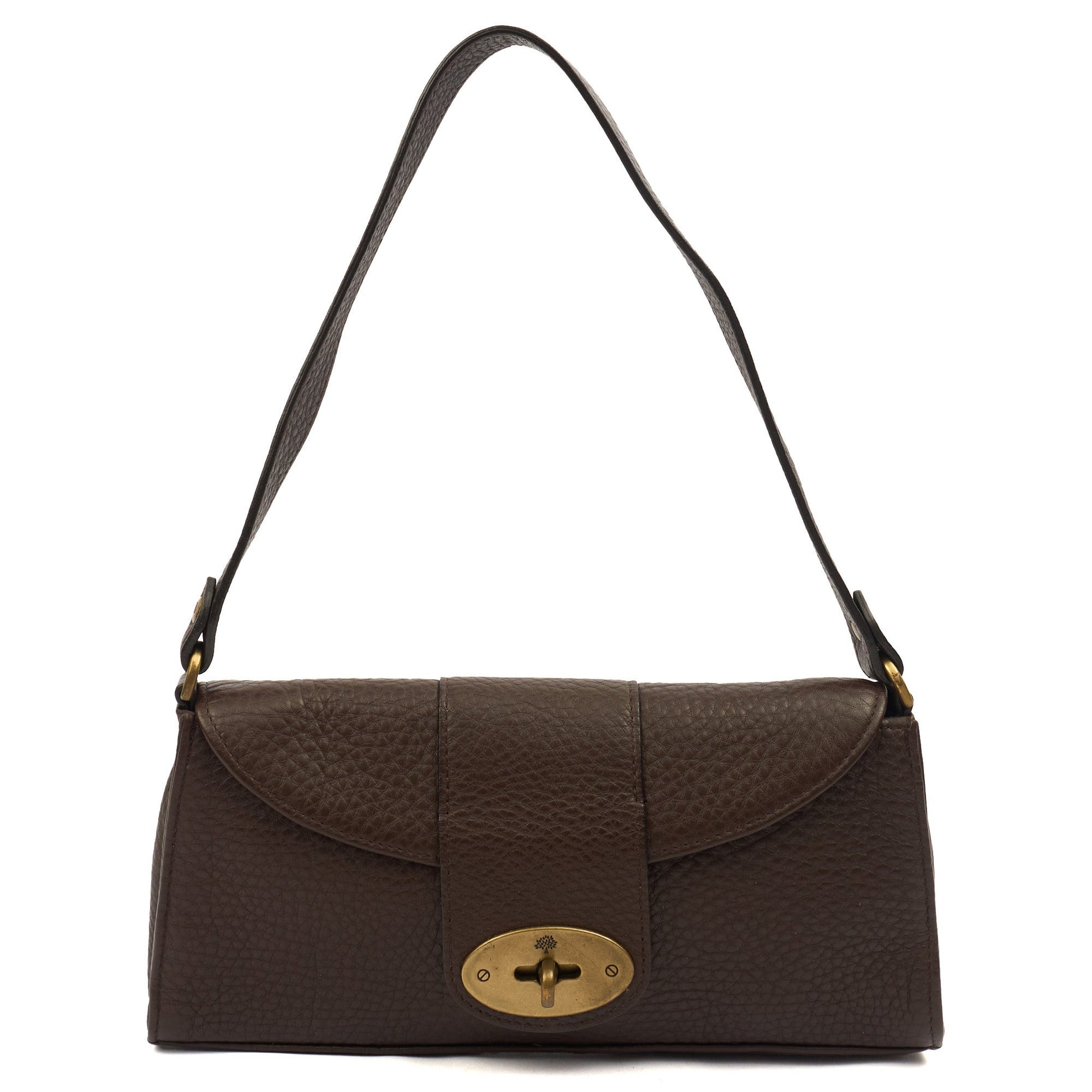 Mulberry Shoulder Bag Zinia  in Brown, Leather — Front View