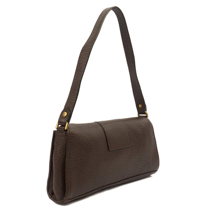 Mulberry Shoulder Bag Zinia  in Brown, Leather — Back View