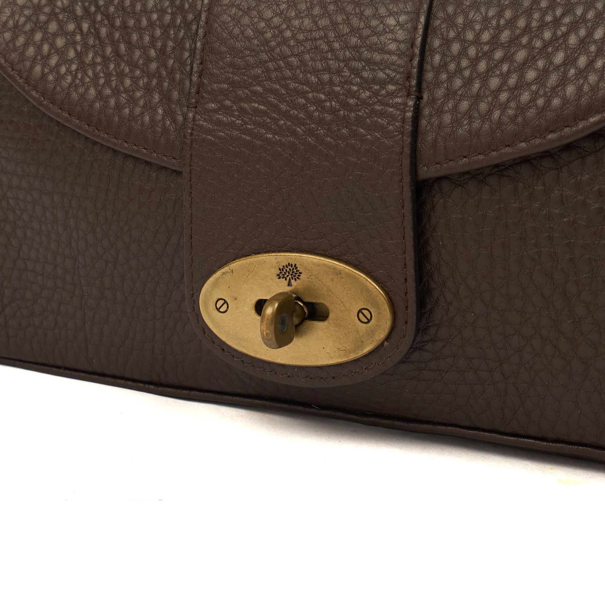 Mulberry Shoulder Bag Zinia  in Brown, Leather — Lifestyle View