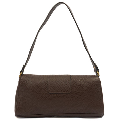 Mulberry Shoulder Bag Zinia  in Brown, Leather — Top View