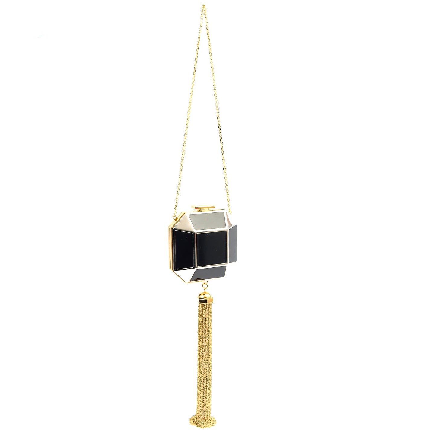 Louis Vuitton Mini Bag Motard Minaudiere Clutch in Black, Other — Top View