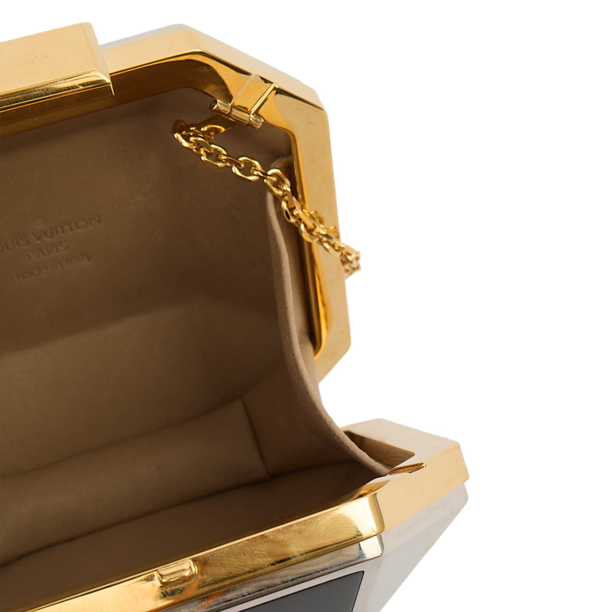 Louis Vuitton Mini Bag Motard Minaudiere Clutch in Black, Other — Alternate View 7