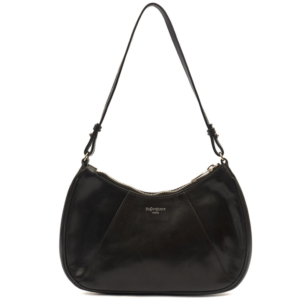 Saint Laurent Shoulder Bag Shoulder Bag in Black, Leather — Front View