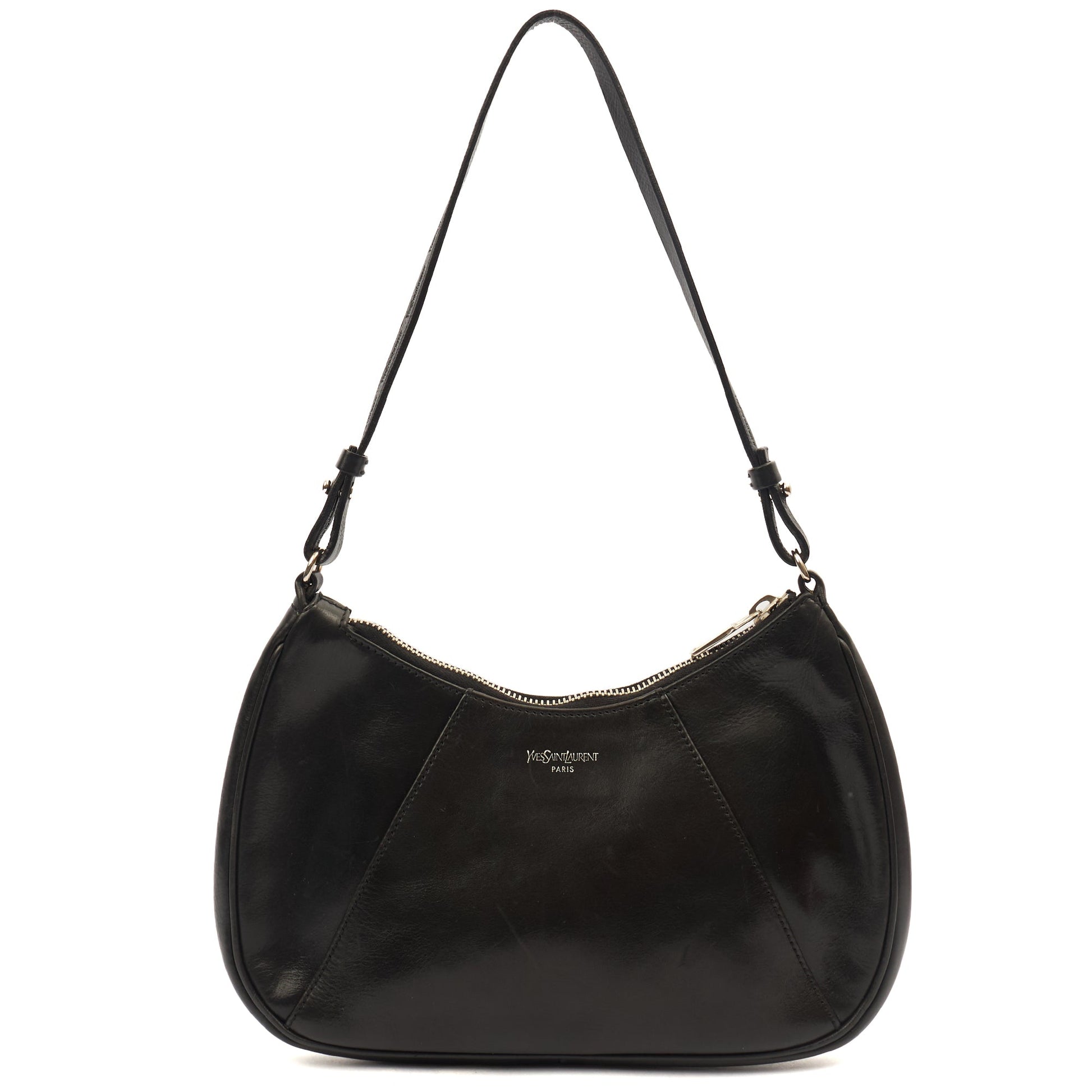 Saint Laurent Shoulder Bag Shoulder Bag in Black, Leather — Front View