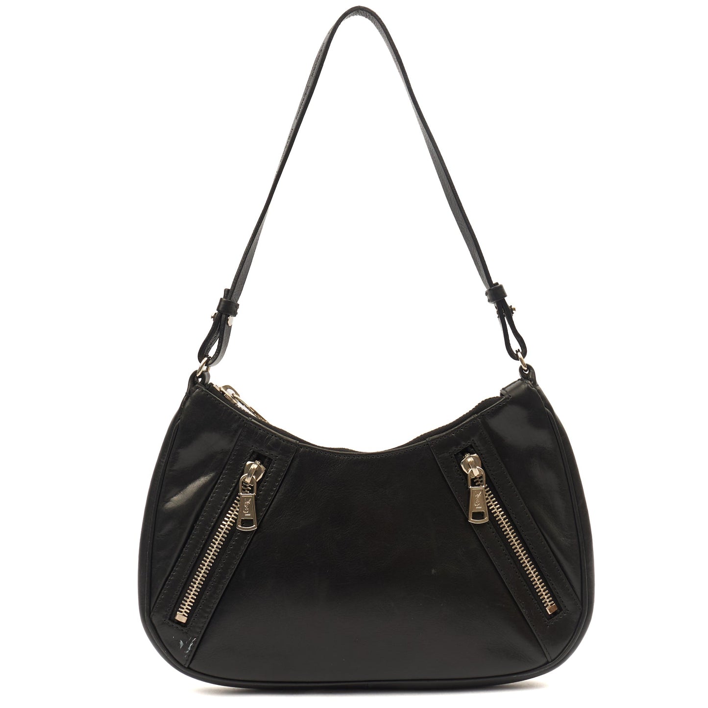 Saint Laurent Shoulder Bag Shoulder Bag in Black, Leather — Detail View
