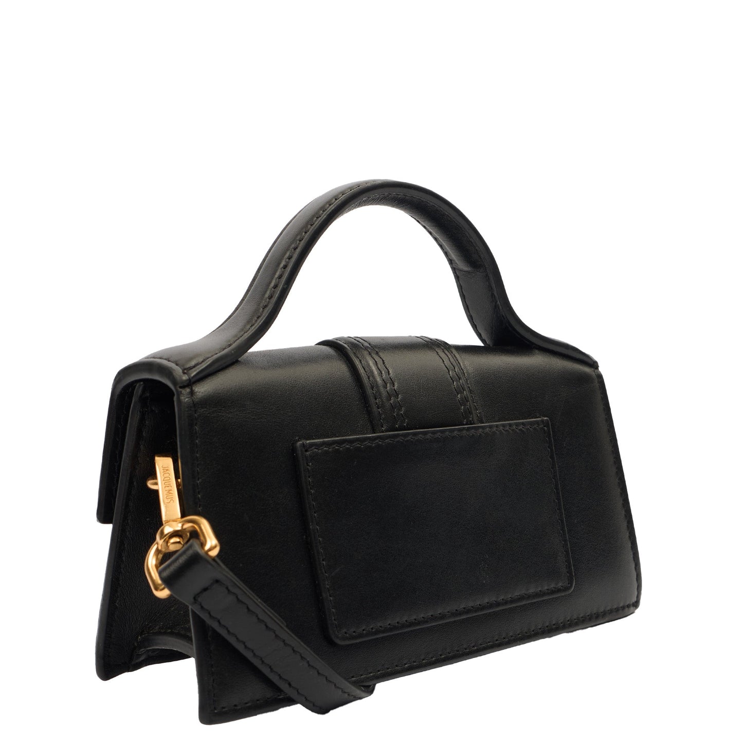 Jacquemus Cross Body Le Bambino in Black, Leather — Back View