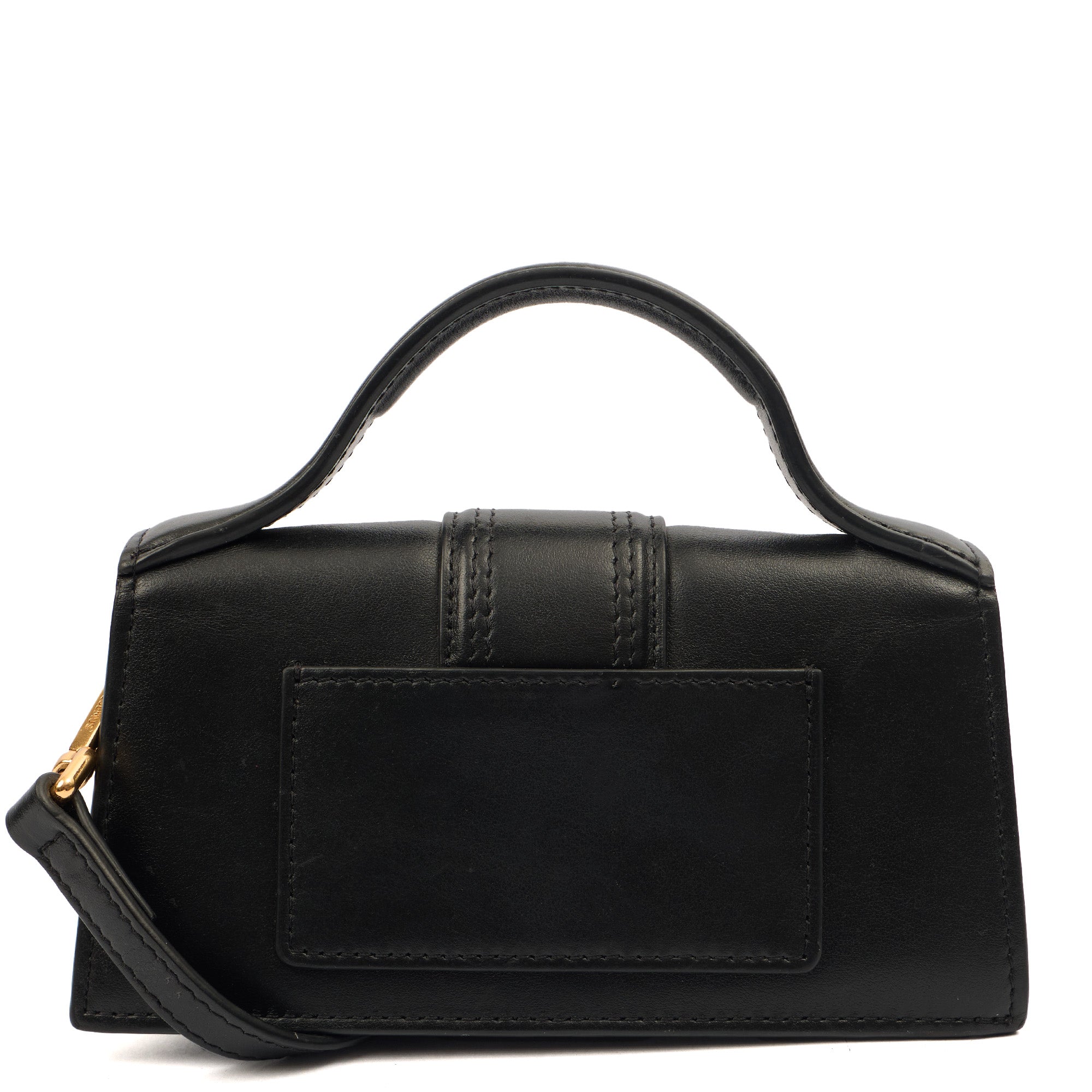 Jacquemus Cross Body Le Bambino in Black, Leather — Top View