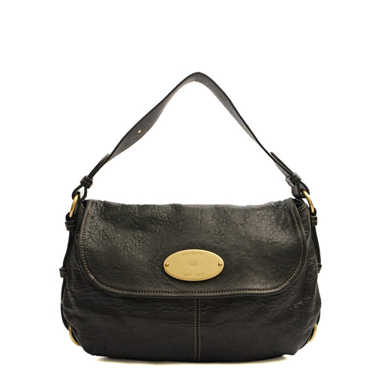 Mulberry Shoulder Bag Hayden in Black, Calfskin Leather — Front View