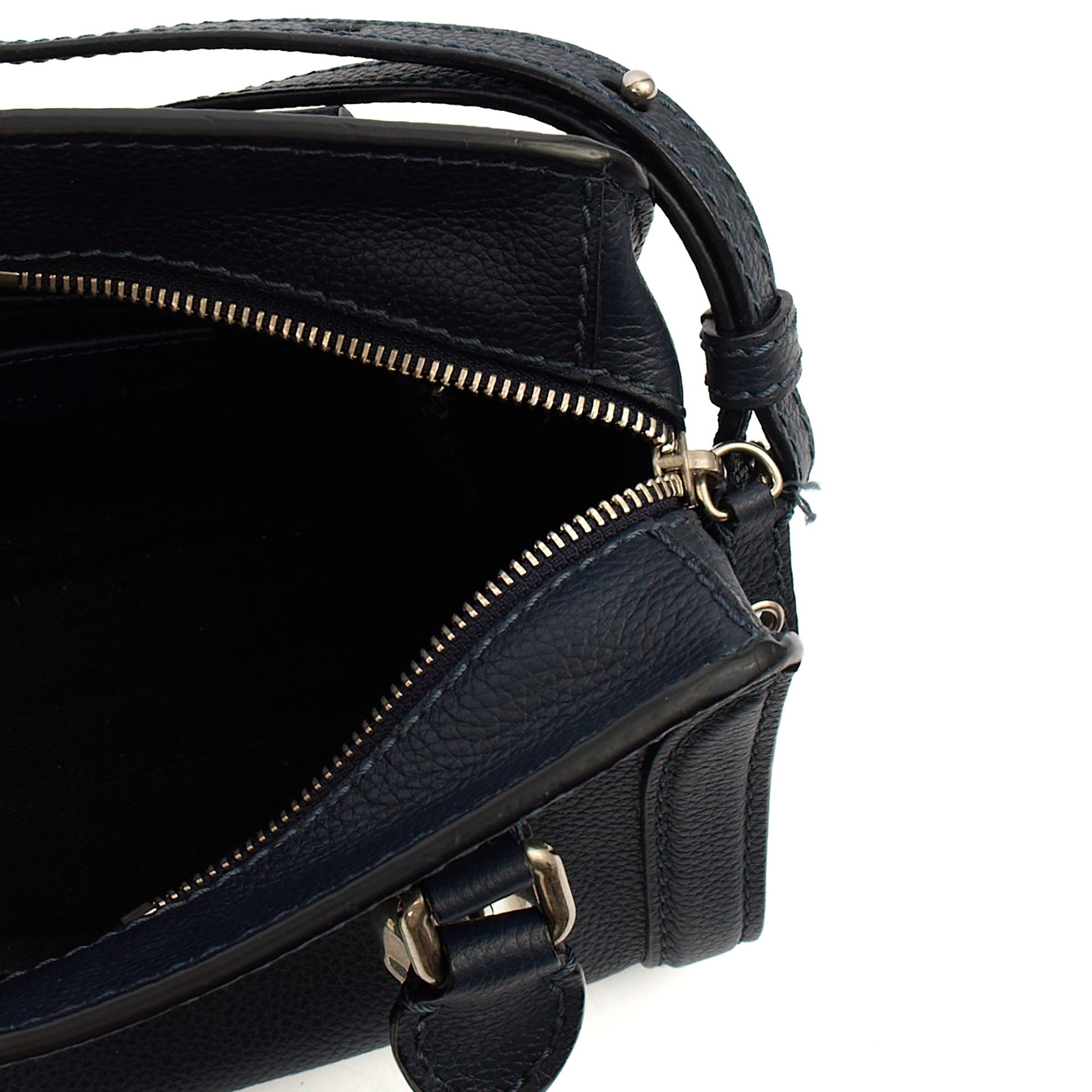 Alexander McQueen Cross Body Skull Bag - Small in Navy, Leather — Alternate View 18