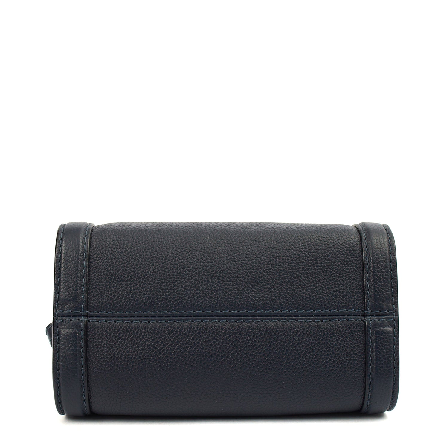 Alexander McQueen Cross Body Skull Bag - Small in Navy, Leather — Detail View