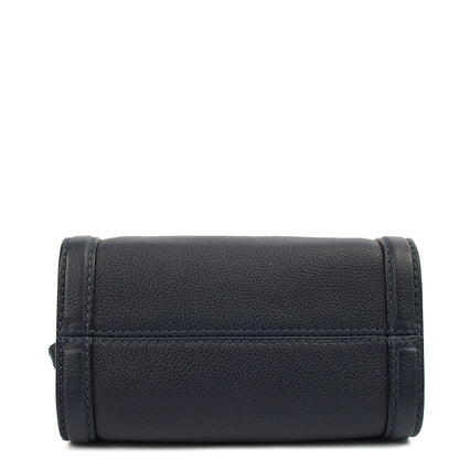 Alexander McQueen Cross Body Skull Bag - Small in Navy, Leather — Alternate View 11