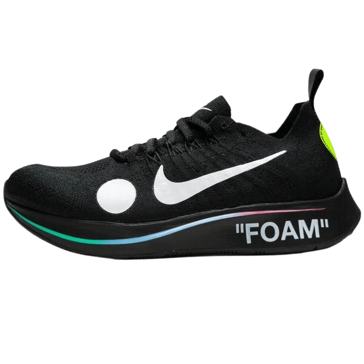 Off-White x Nike Zoom Fly Mercurial Flyknit Black — UK 3 | EU 35.5 | US 3.5 — Front View