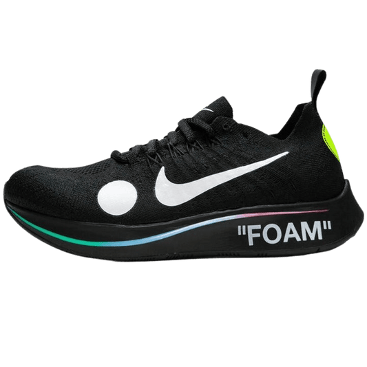 Off-White x Nike Zoom Fly Mercurial Flyknit Black — UK 3 | EU 35.5 | US 3.5 — Front View