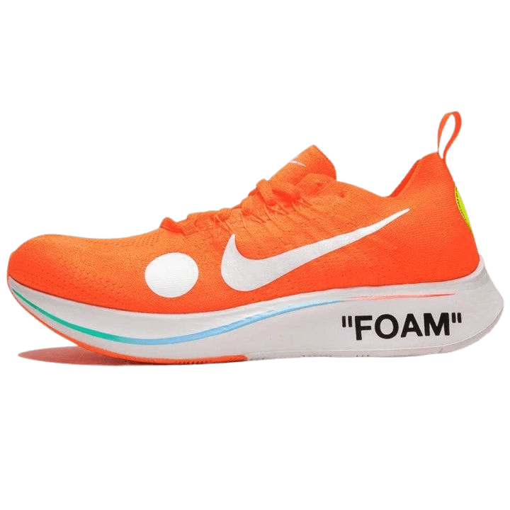 Off-White x Nike Zoom Fly Mercurial Flyknit Total Orange — UK 3 | EU 35.5 | US 3.5 — Front View