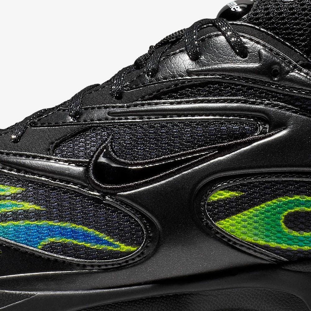 Supreme x Nike Zoom Streak Spectrum Plus Black Volt — UK 3 | EU 35.5 | US 3.5 — Lifestyle View