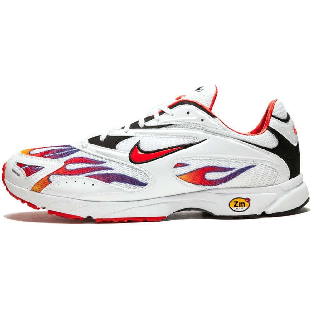 Supreme x Nike Zoom Streak Spectrum Plus White Red — 3 UK | 35.5 EU — Front View