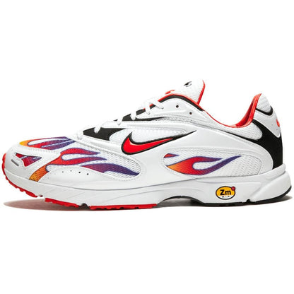 Supreme x Nike Zoom Streak Spectrum Plus White Red — 3 UK | 35.5 EU — Front View