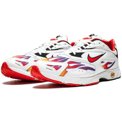 Supreme x Nike Zoom Streak Spectrum Plus White Red — 3 UK | 35.5 EU — Side View