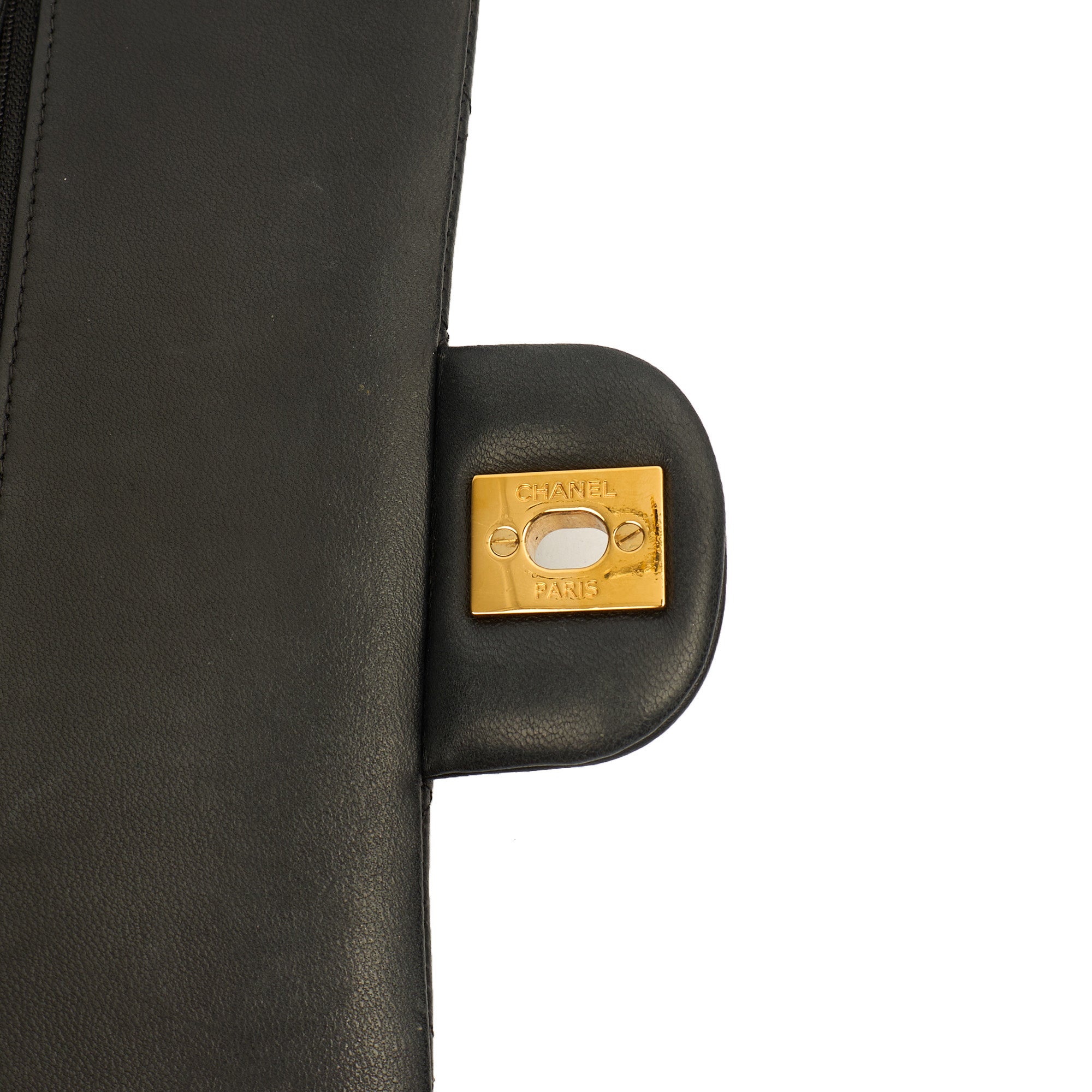 Chanel Classic Double Flap - Medium in Black, Lambskin Leather — Alternate View 9