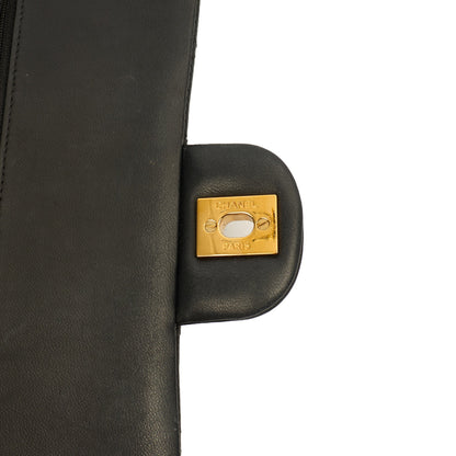 Chanel Classic Double Flap - Medium in Black, Lambskin Leather — Alternate View 9
