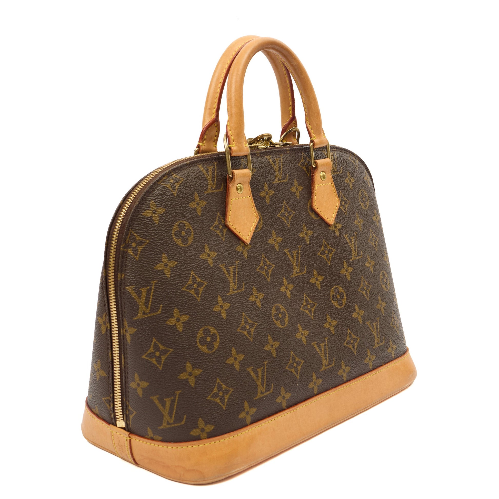 Louis Vuitton Top Handle Alma PM in Monogram, Canvas — Back View