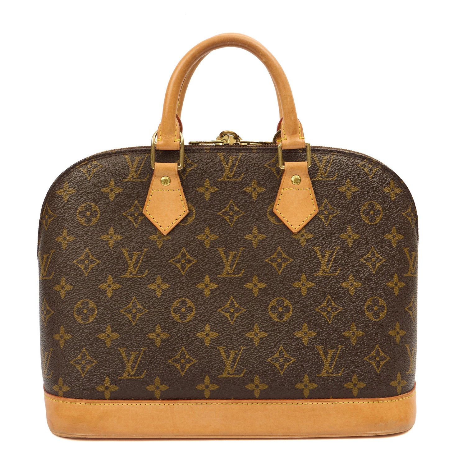 Louis Vuitton Top Handle Alma PM in Monogram, Canvas — Top View