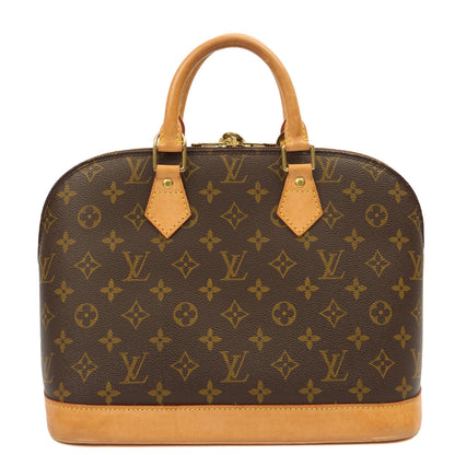 Louis Vuitton Top Handle Alma PM in Monogram, Canvas — Top View