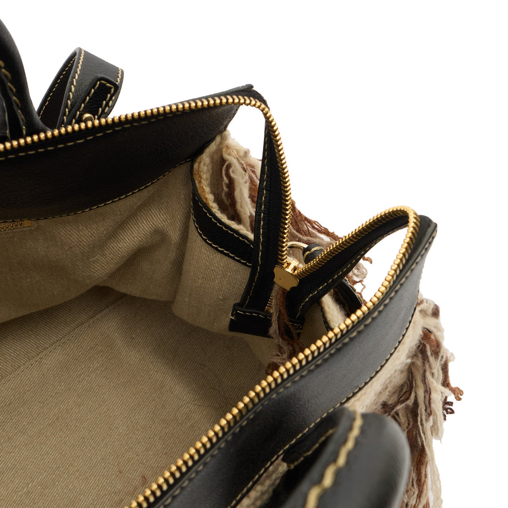 Chloe Tote Edith - Shoulder Bag in Neutral, Fabric — Detail View