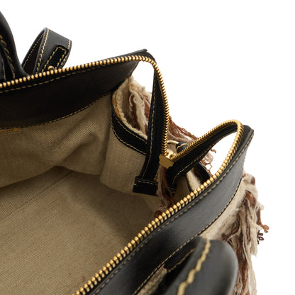 Chloe Tote Edith - Shoulder Bag in Neutral, Fabric — Detail View