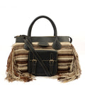 Chloe Tote Edith - Shoulder Bag in Neutral, Fabric — Front View