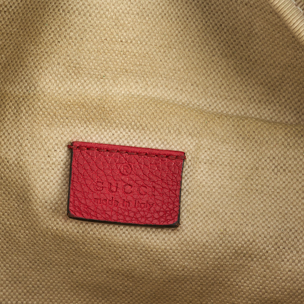 Gucci Bum Bag in Red, Leather — Alternate View 9