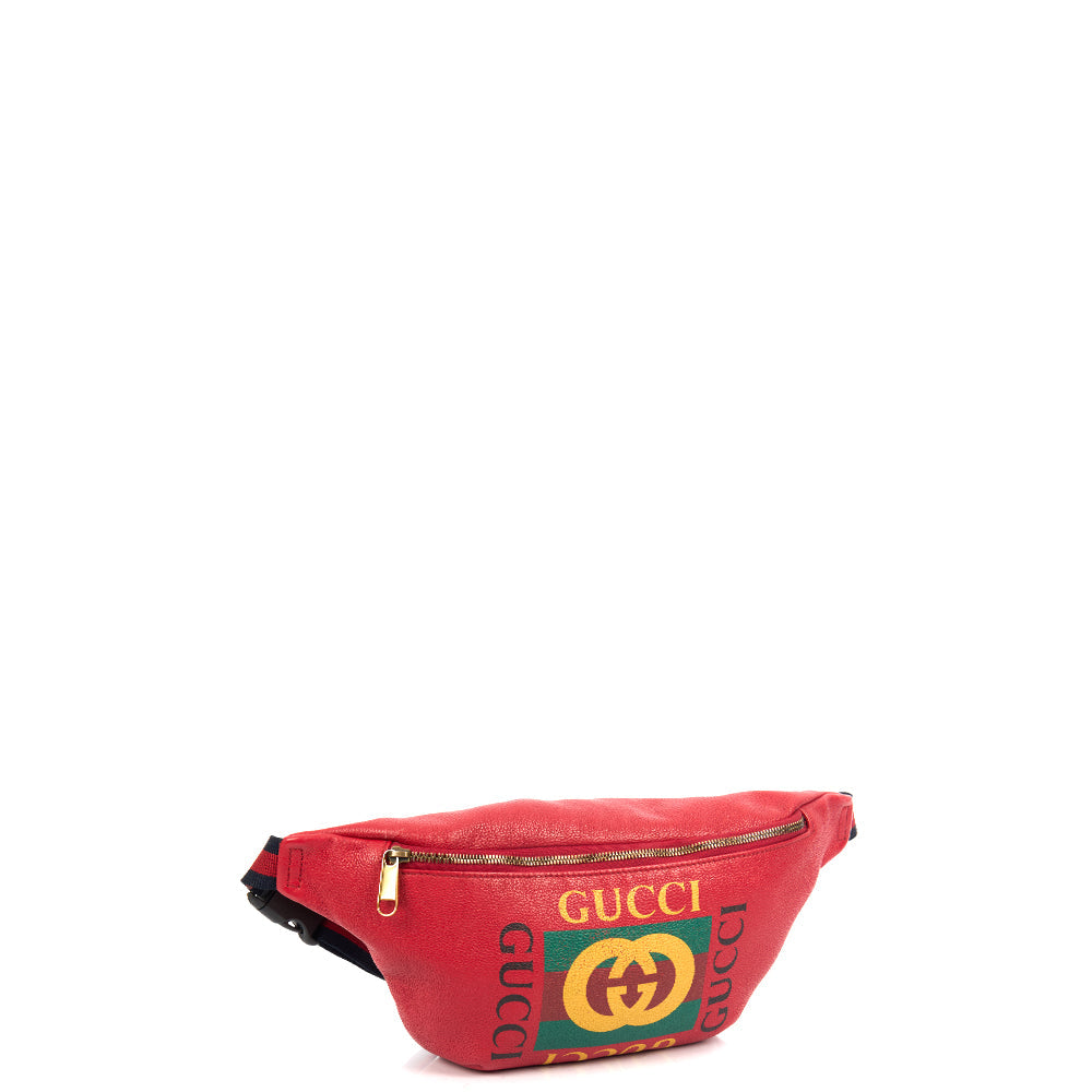 Gucci Bum Bag in Red, Leather — Alternate View 22