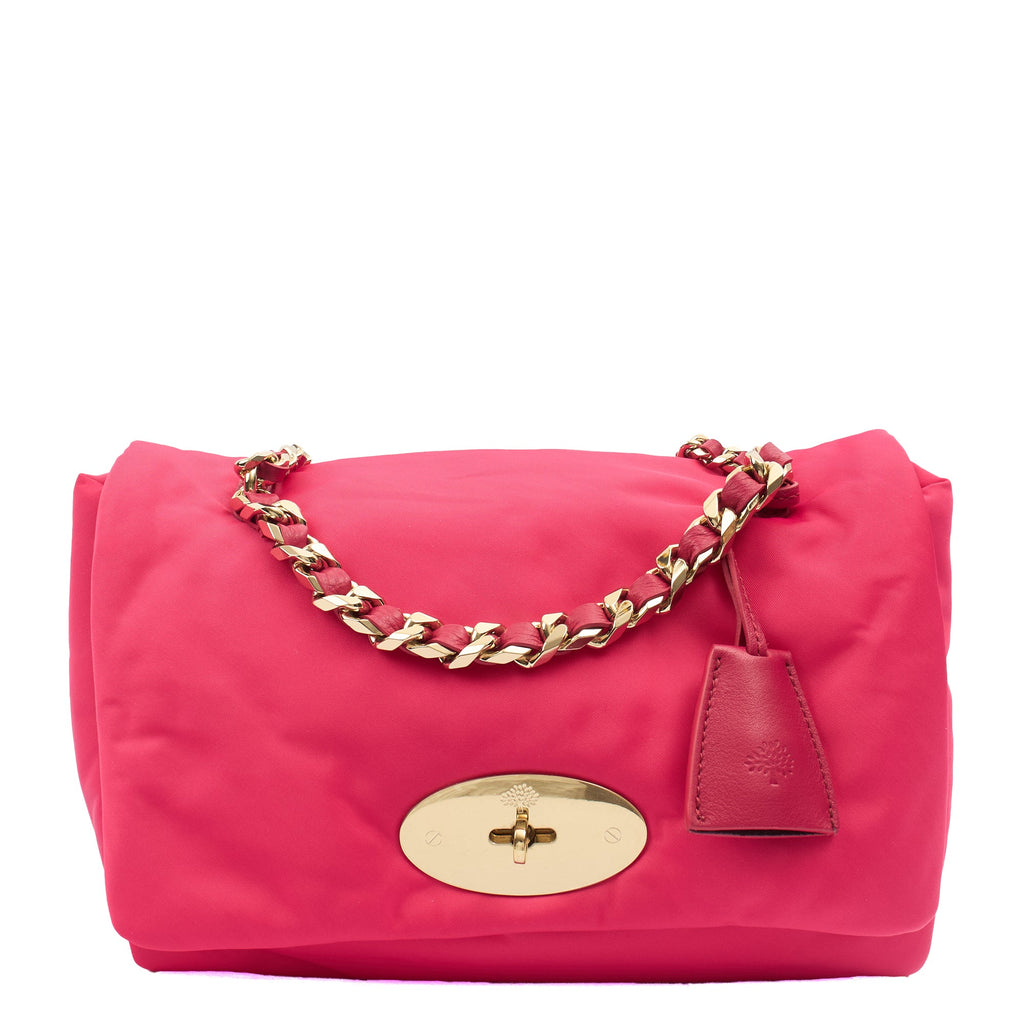 Mulberry Shoulder Bag Cecily  in Pink, Fabric — Front View