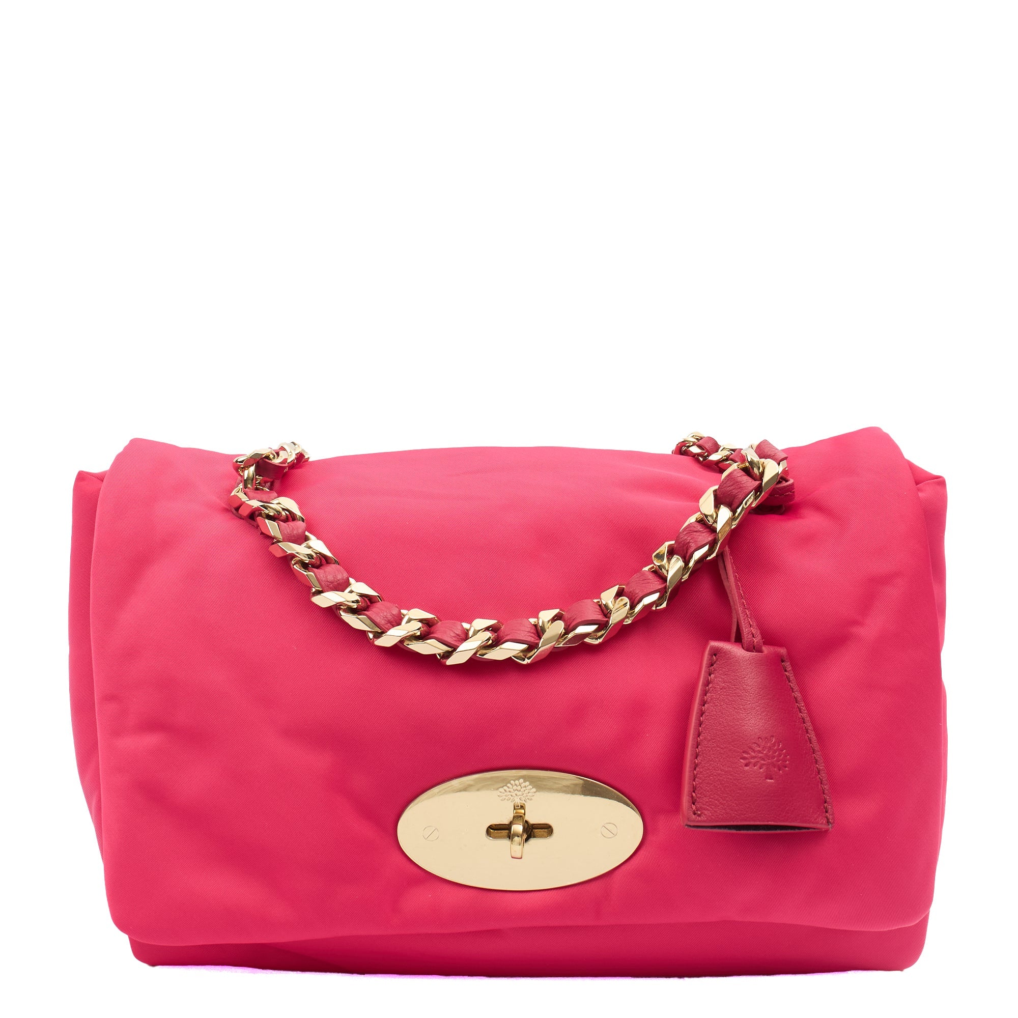 Mulberry Shoulder Bag Cecily  in Pink, Fabric — Front View