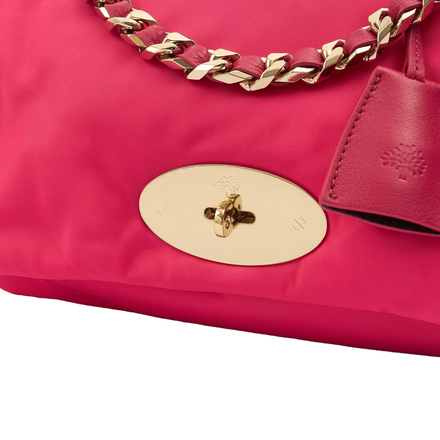 Mulberry Shoulder Bag Cecily  in Pink, Fabric — Lifestyle View
