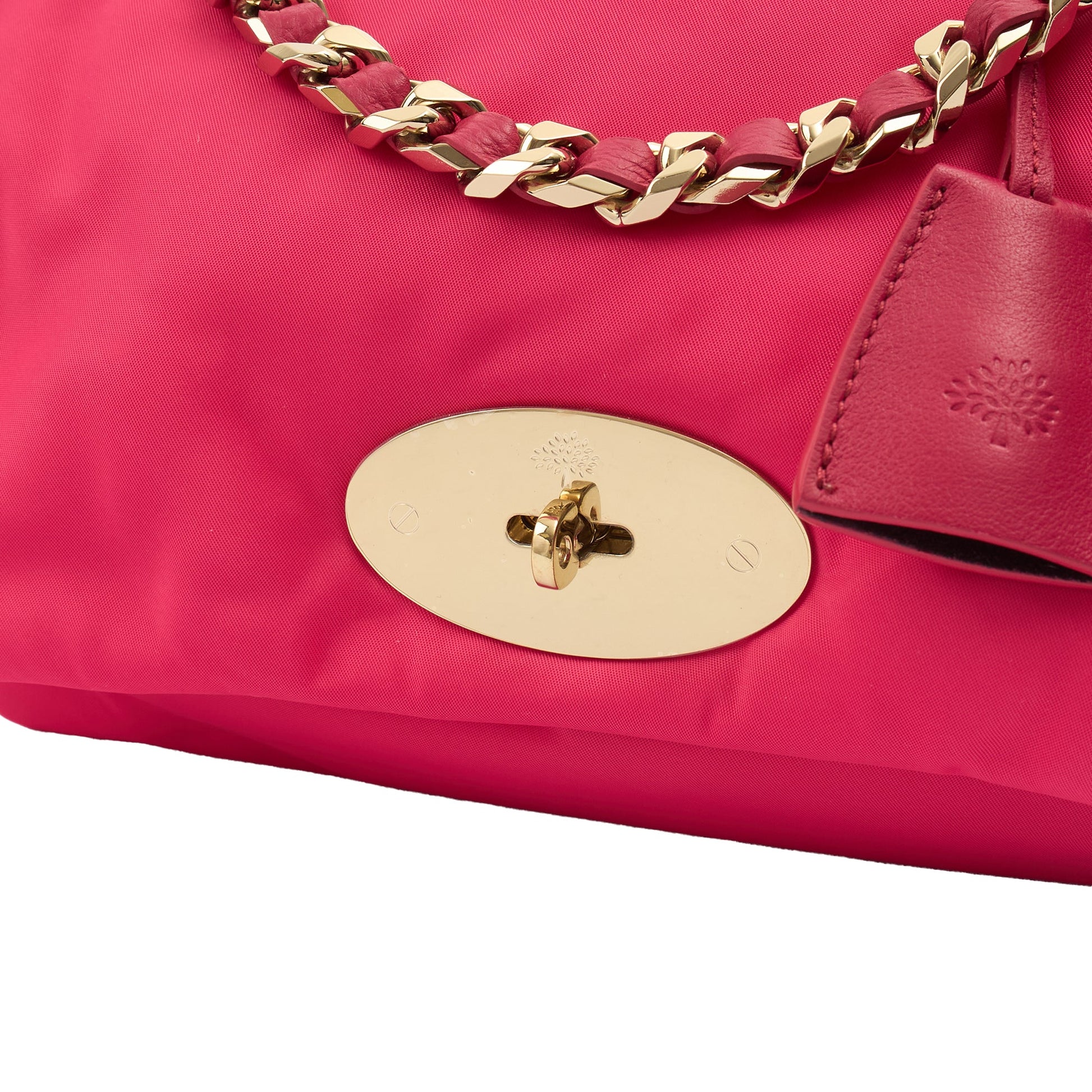 Mulberry Shoulder Bag Cecily  in Pink, Fabric — Lifestyle View