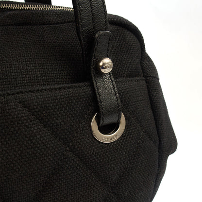 Chanel Top Handle Bowler in Black, Fabric — Alternate View 7