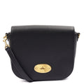 Mulberry Cross Body Darley Shoulder Bag - Small  in Black, Calfskin Leather — Front View