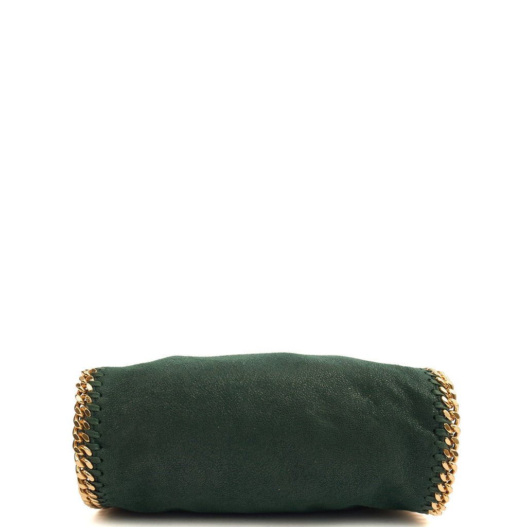 Stella McCartney Tote Falabella Mini Tote in Green, Vegan Leather — Top View
