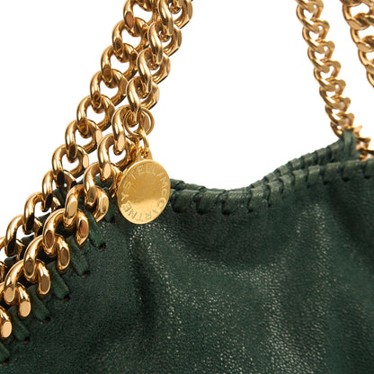 Stella McCartney Tote Falabella Mini Tote in Green, Vegan Leather — Lifestyle View