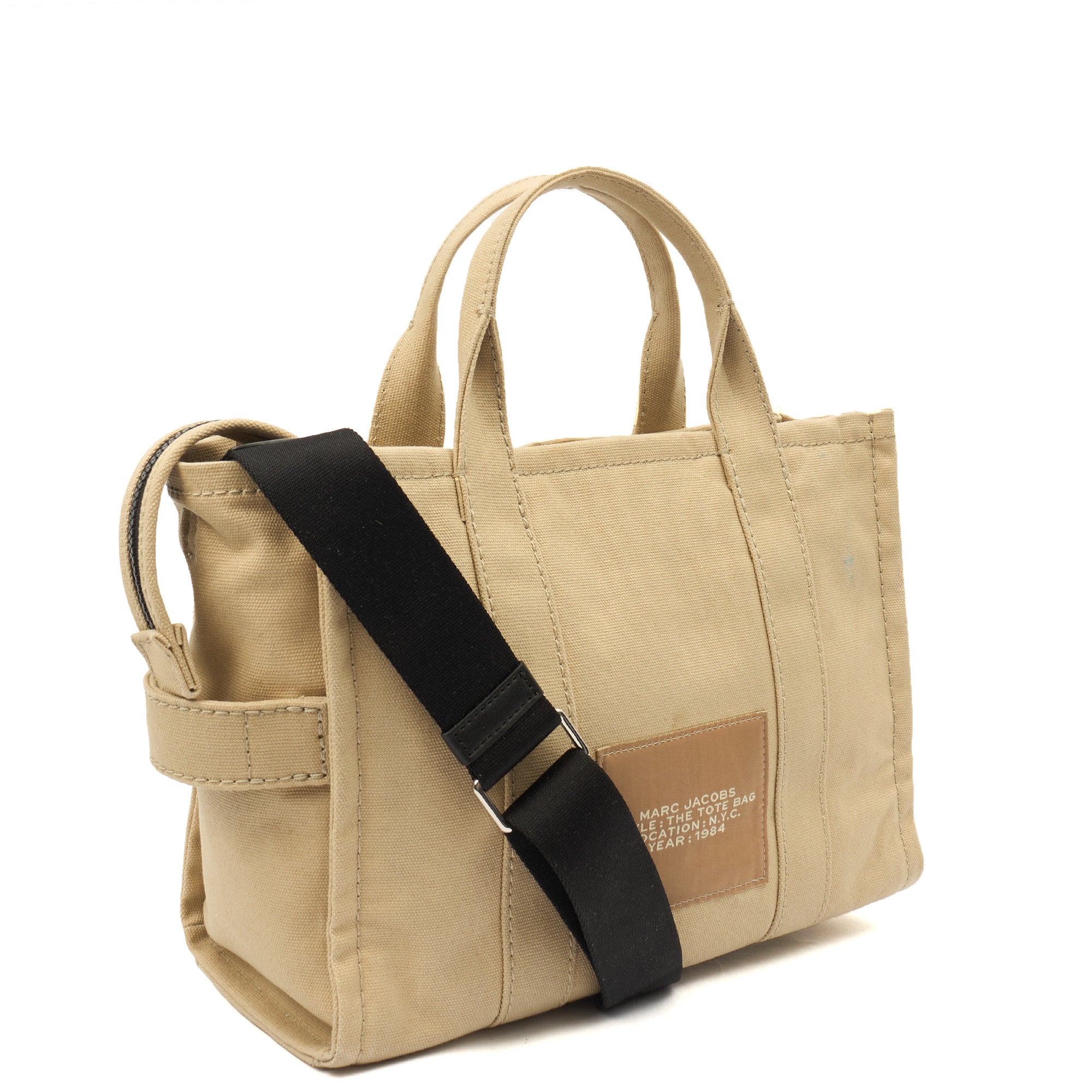Marc Jacobs Tote The Tote Bag in Neutral, Fabric — Back View