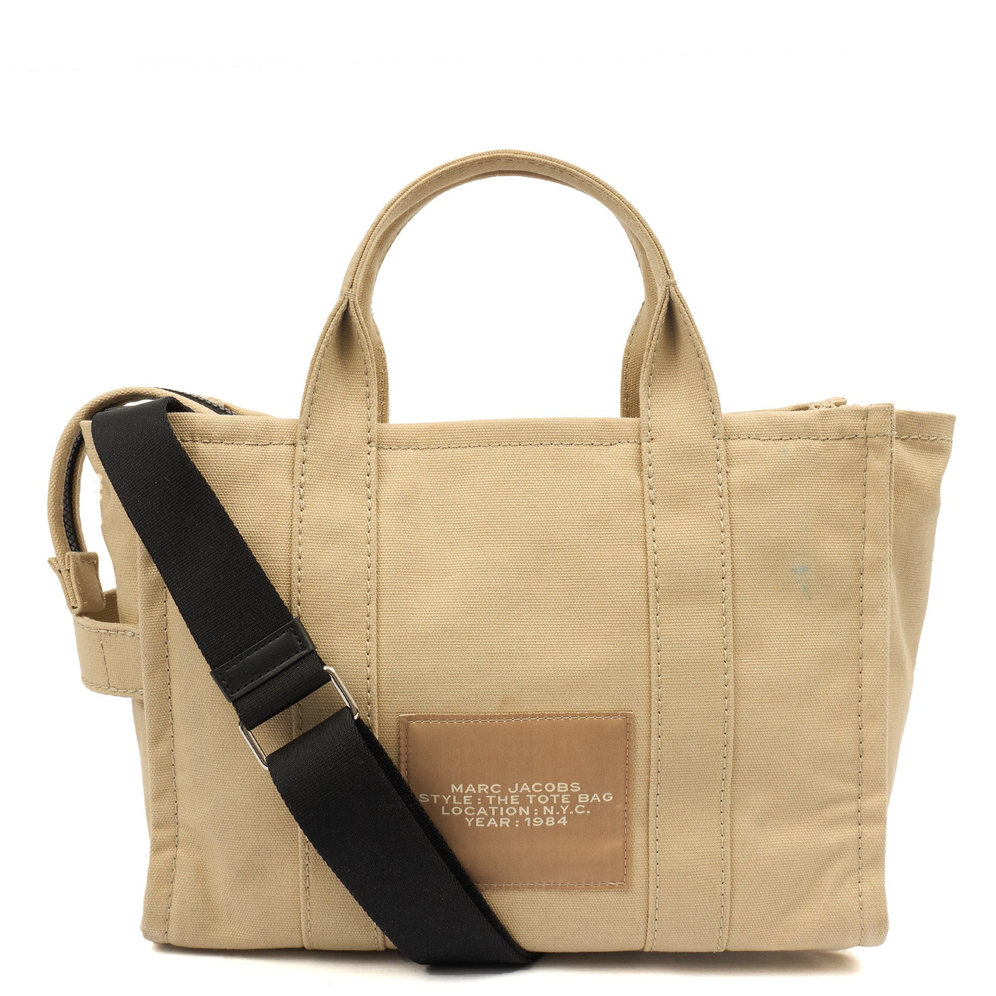 Marc Jacobs Tote The Tote Bag in Neutral, Fabric — Top View