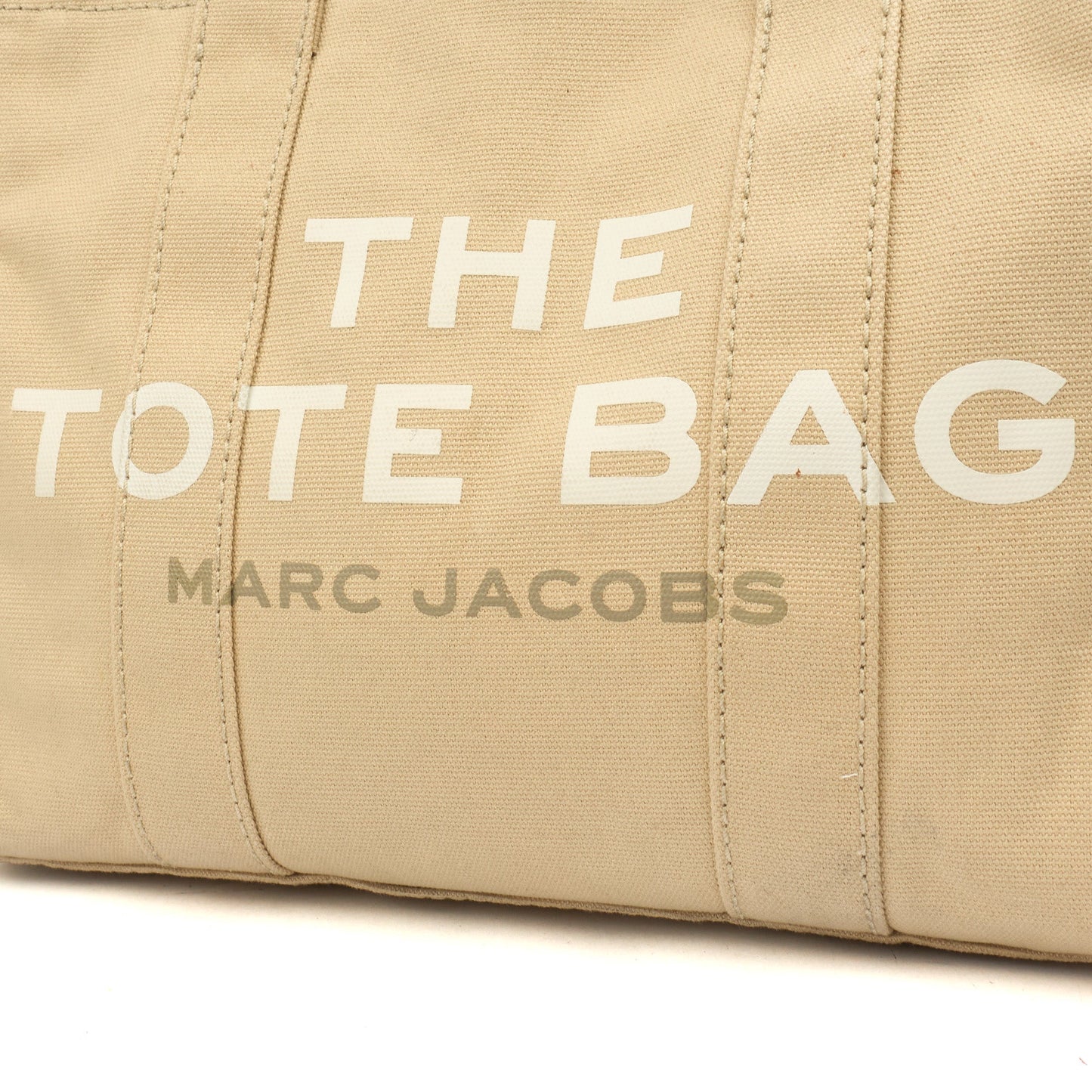 Marc Jacobs Tote The Tote Bag in Neutral, Fabric — Side View