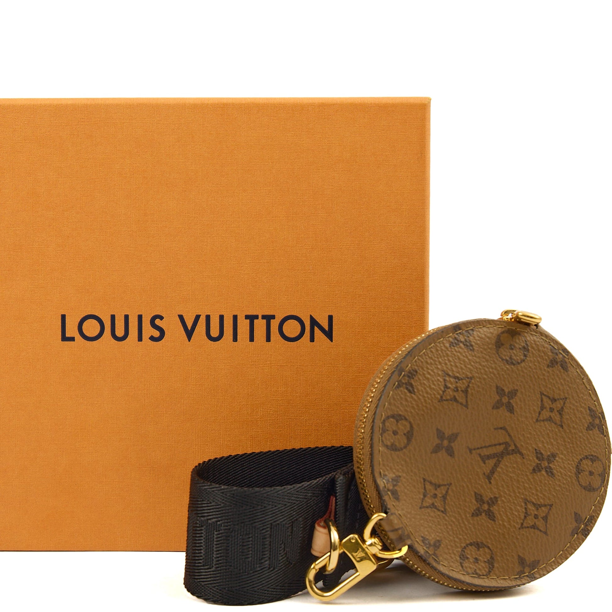 Louis Vuitton Other Bandouliere (Shoulder Strap) in Reverse Monogram, Canvas — Side View