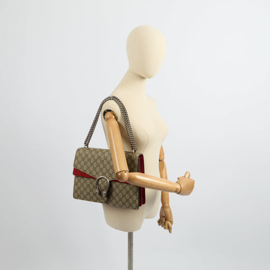 Gucci Shoulder Bag Dionysus - Large in Red, Leather — Side View